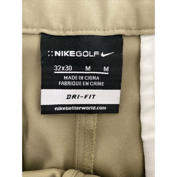 Nike Dri Fit Pants 32x30 (34x29) Mens Golf Performance Stretch Lightweight Beige - Picture 5 of 15